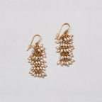 Gold Plated Earrings with Pearls