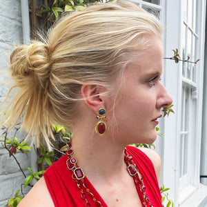 Vintage Givenchy Scarab Drop Earrings