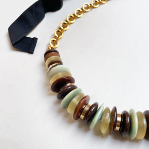 Vintage Marni Disc Ribbon Necklace