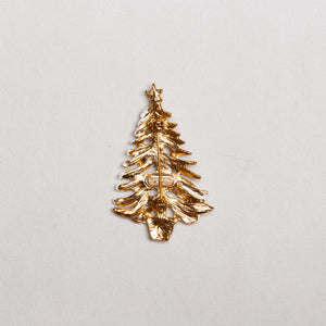 Vintage Christmas Tree Brooch