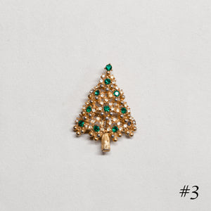 Vintage Christmas Tree Brooch