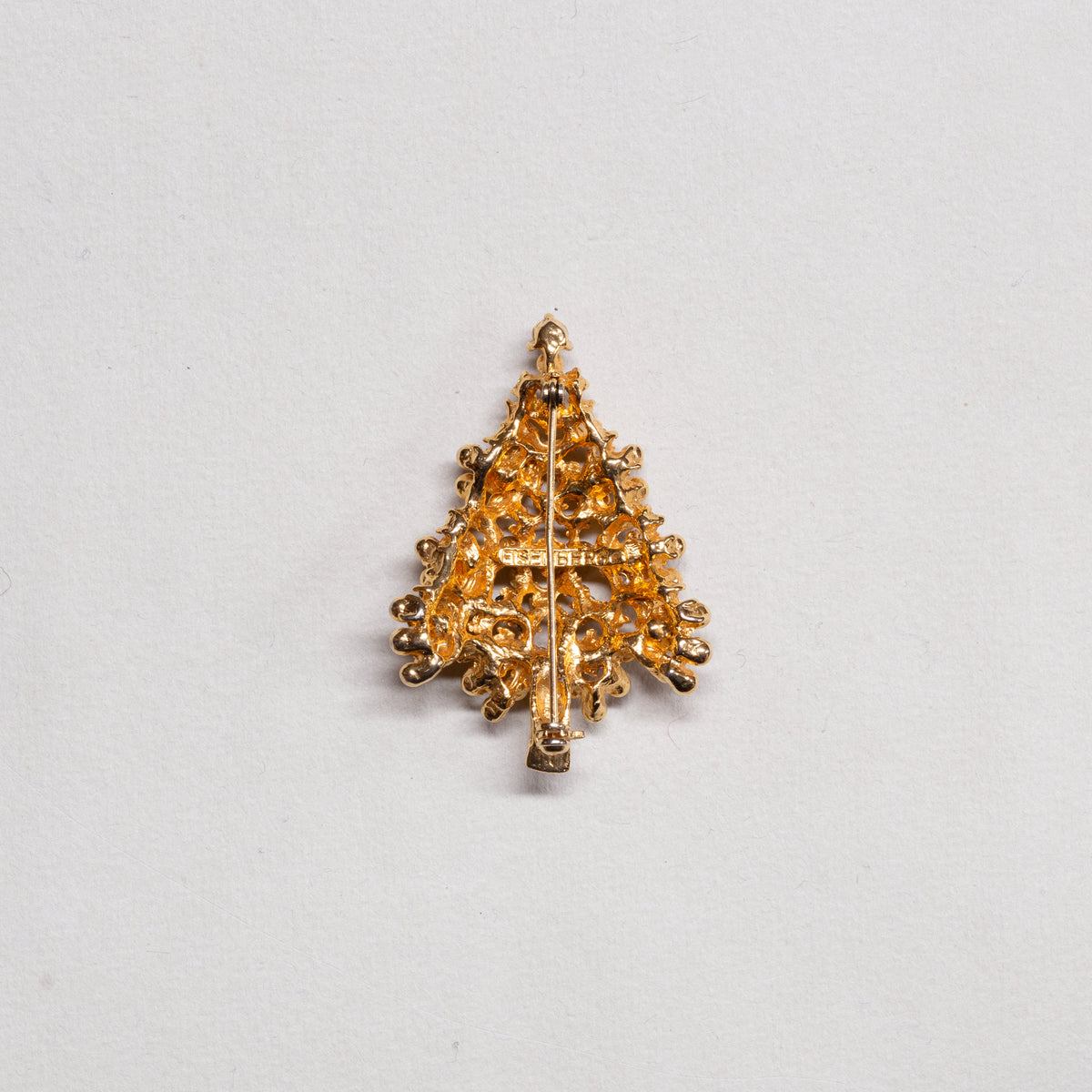 Vintage Christmas Tree Brooch
