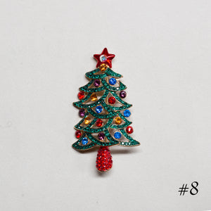 Vintage Christmas Tree Brooch