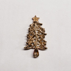 Vintage Christmas Tree Brooch