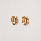 Celestial Chunky Huggie Hoop Earrings
