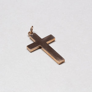 Vintage 9ct Gold Cross Pendant Charm #1