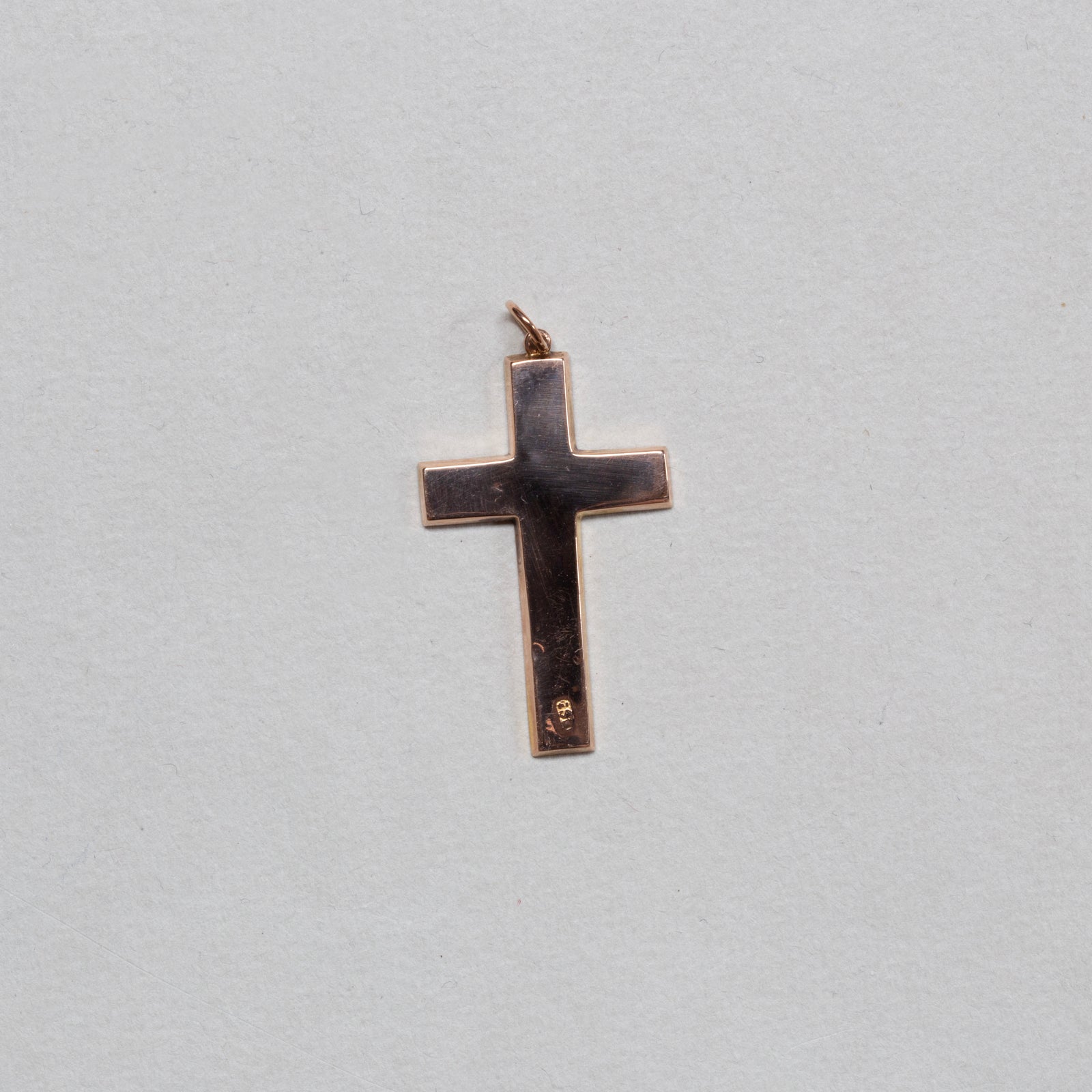 Vintage 9ct Gold Cross Pendant Charm #2