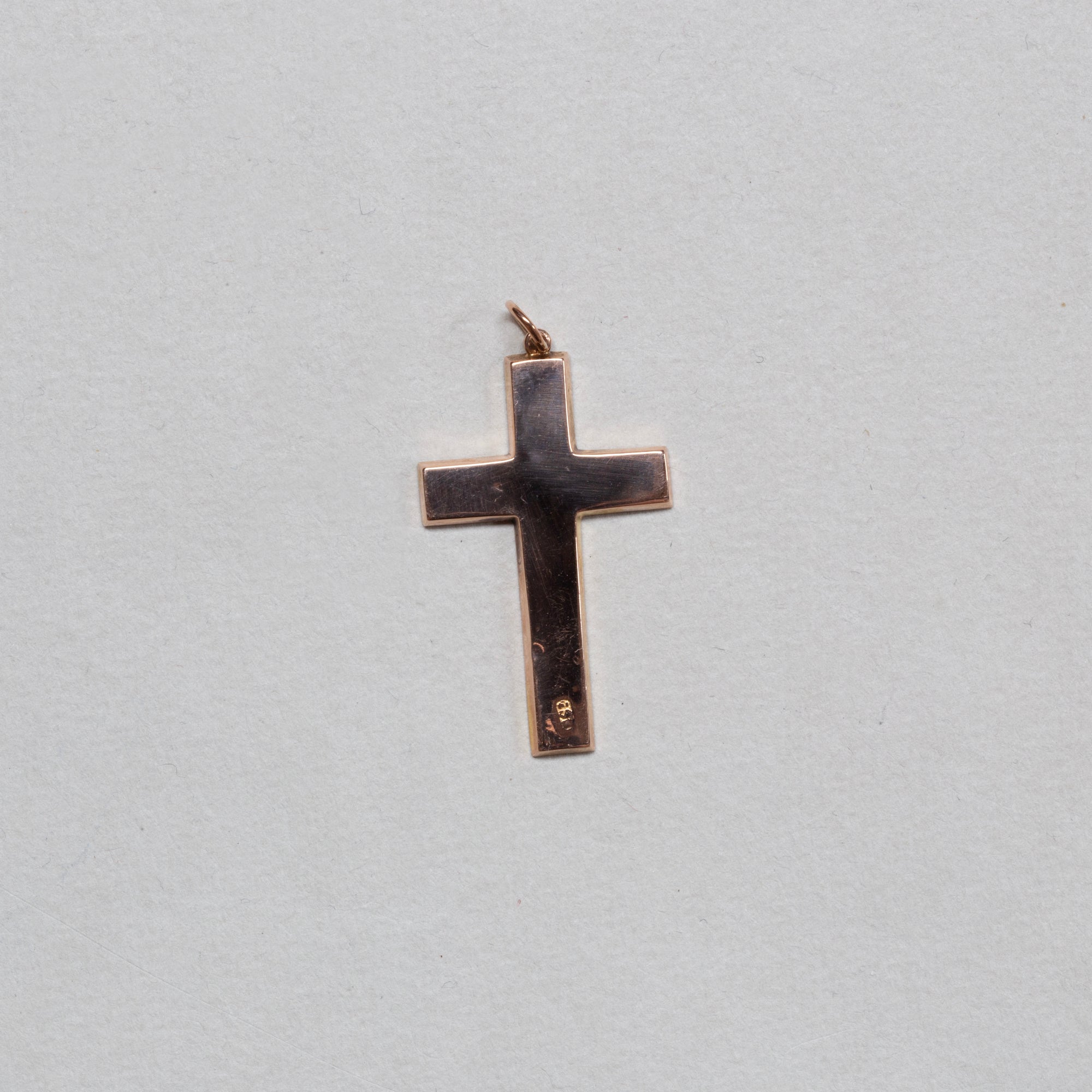 Vintage 9ct Gold Cross Pendant Charm #2