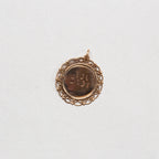 Vintage Spinning I Love You Charm Pendant
