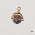 Vintage Spinning I Love You Charm Pendant