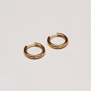 Simple Gold Huggie Hoop Earrings