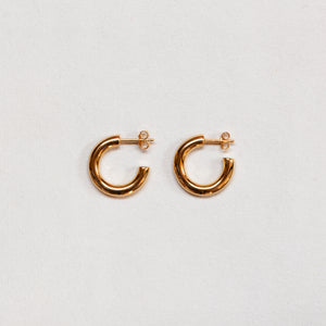 Chunky Hoop Stud Earrings