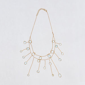 Vintage Pippa Small Waterfall Necklace with Labradorite