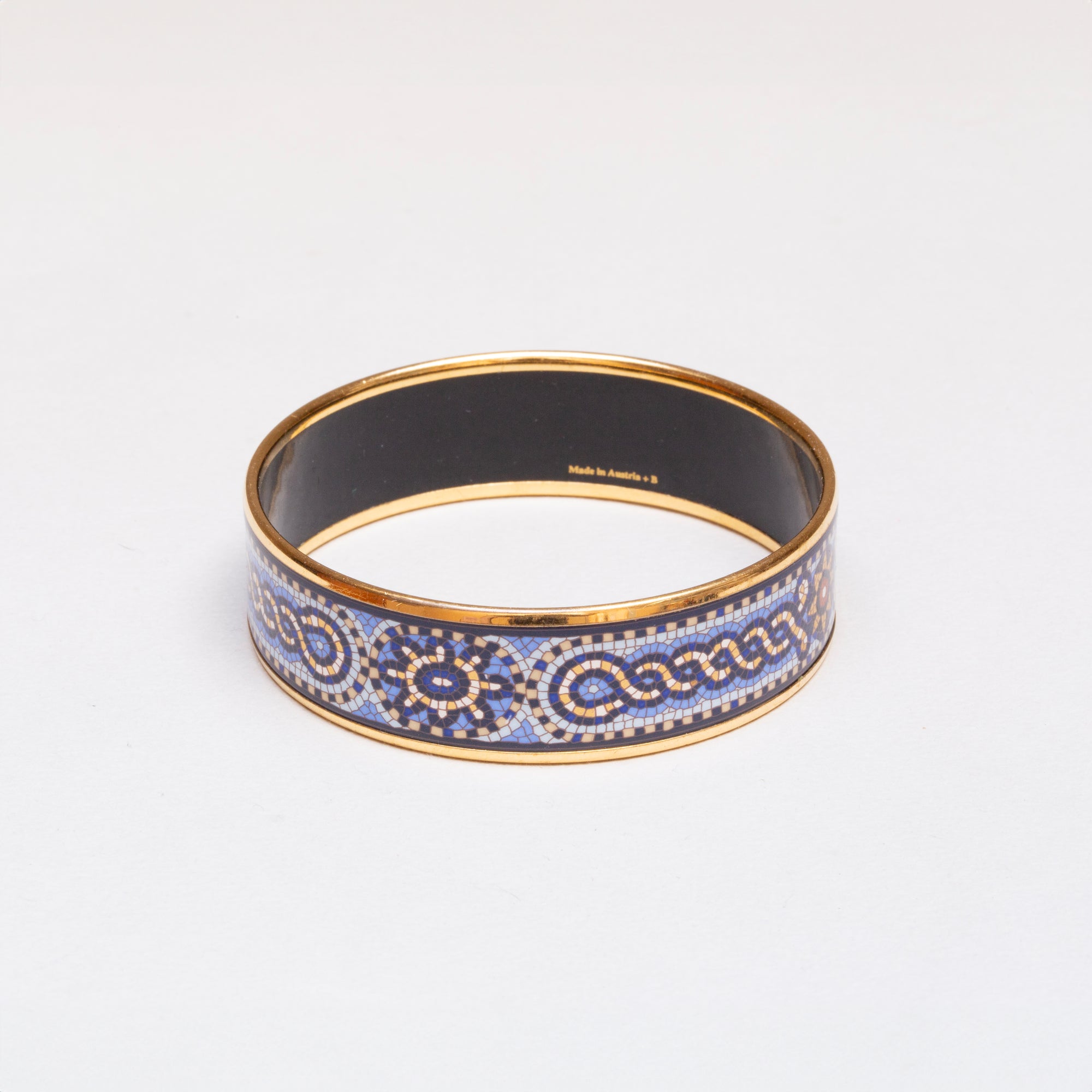 Vintage Hermès Cloisonné Bangle in Blue