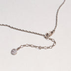 Vintage Givenchy Silver-tone Chain Necklace with Rhinestones