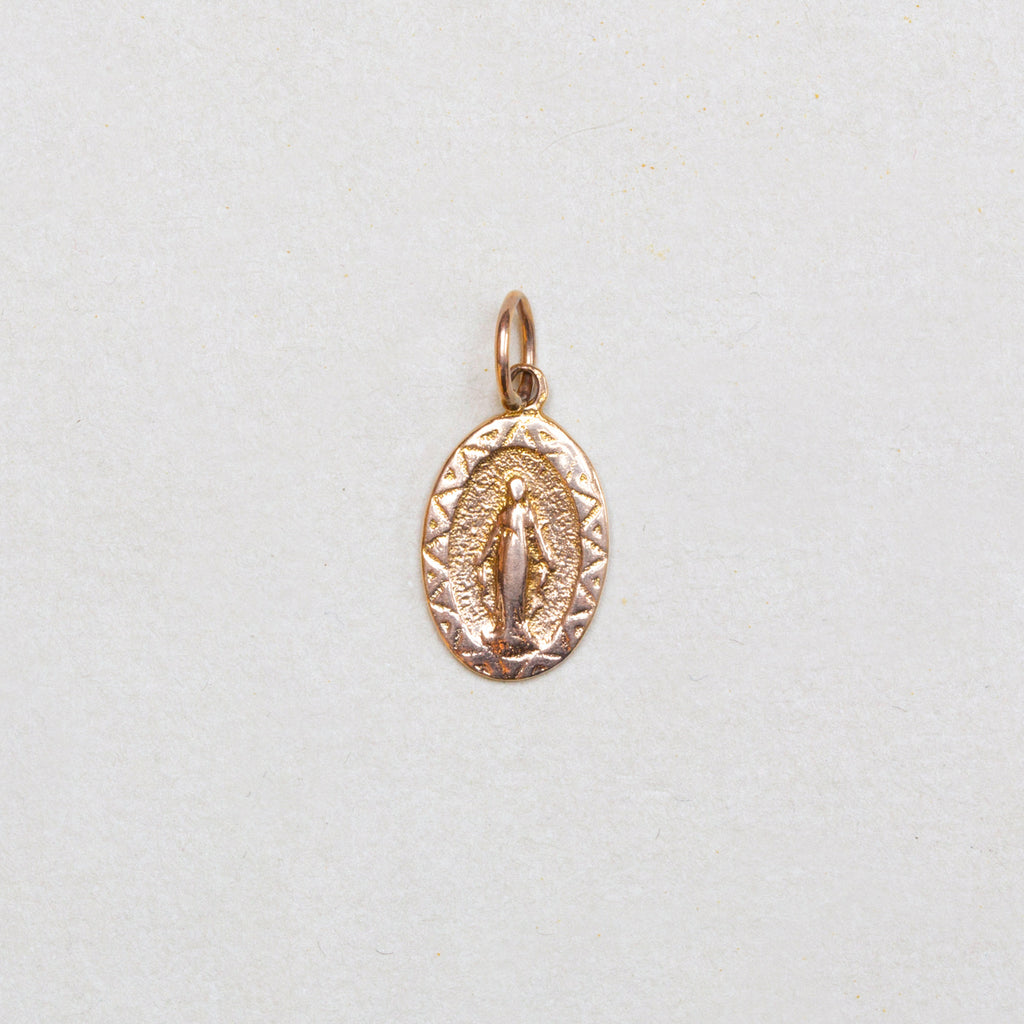 Vintage 9ct Gold Madonna Pendant Charm
