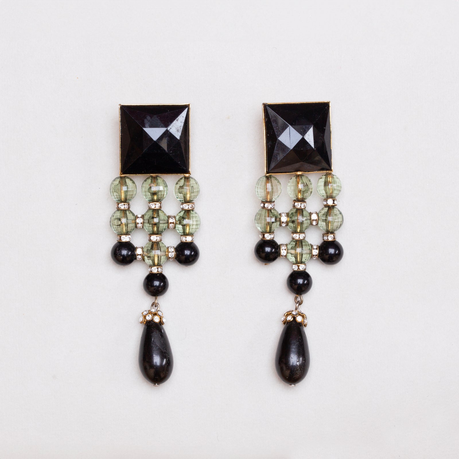 Vintage Valentino Geometric Clip-on Earrings