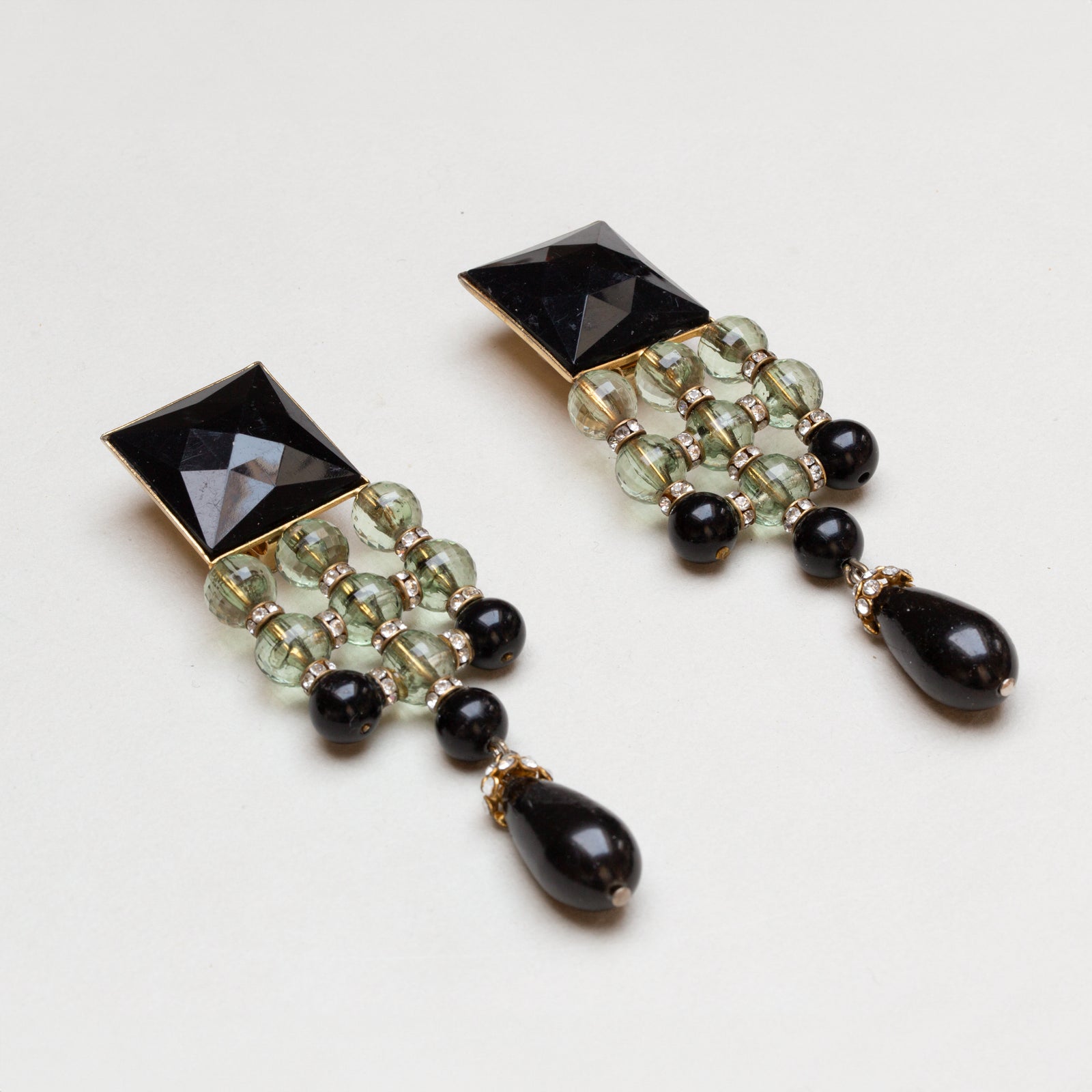 Vintage Valentino Geometric Clip-on Earrings