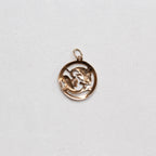 Vintage 9ct Gold Pisces Charm Pendant