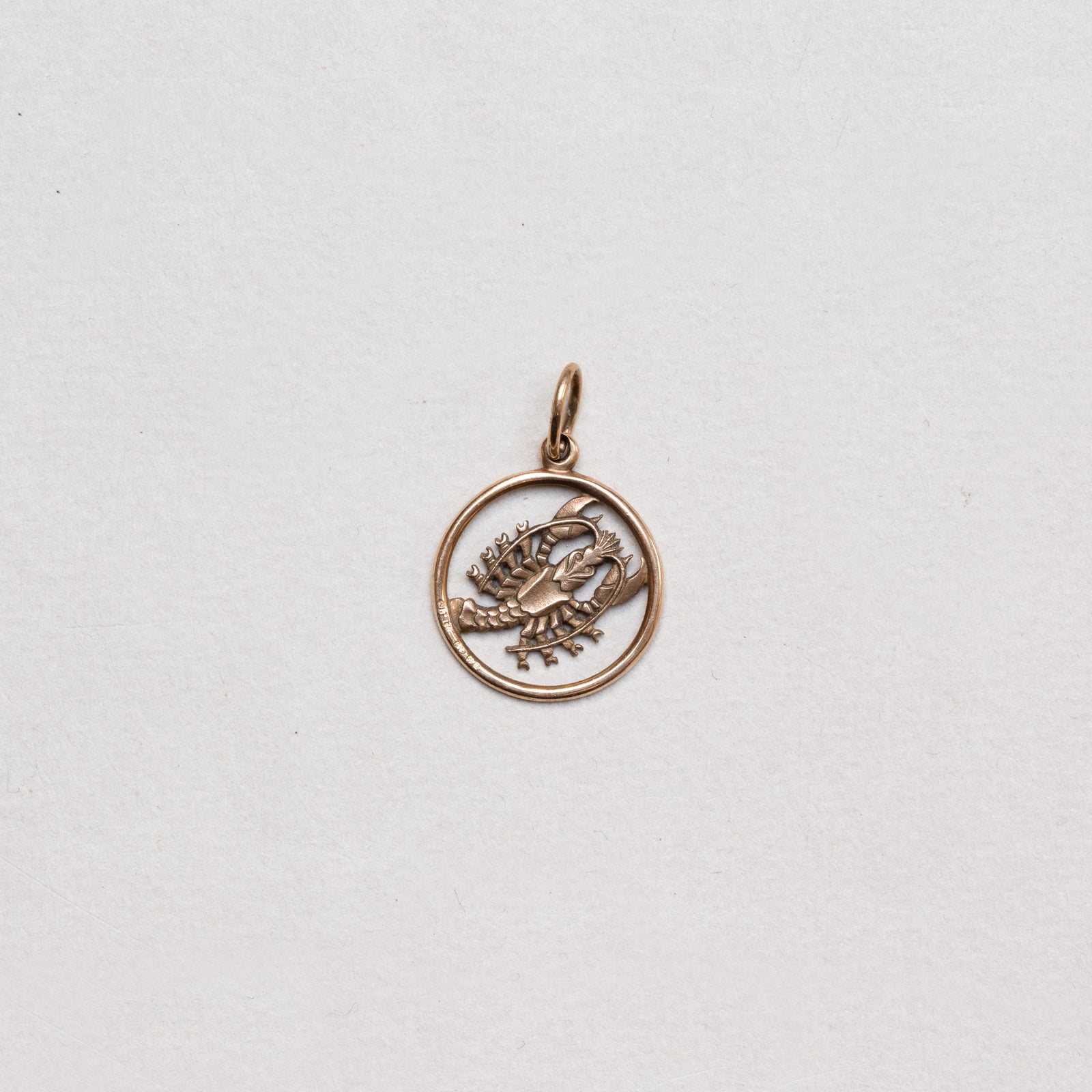 Vintage 9ct Gold Scorpio Charm Pendant