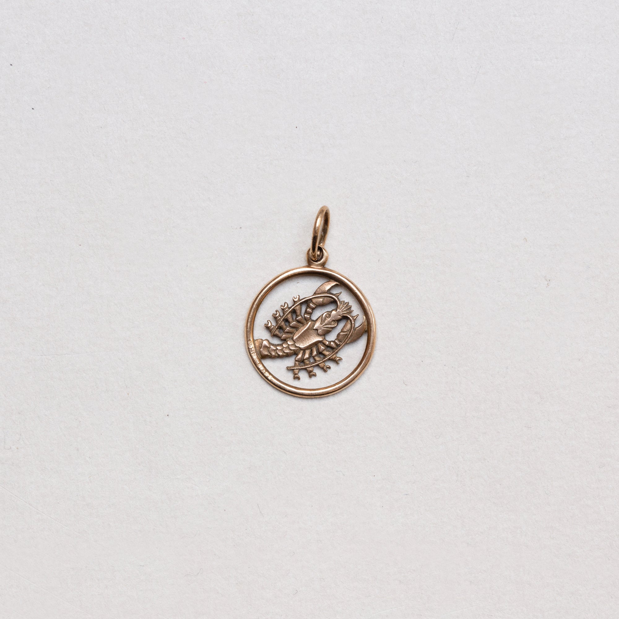Vintage 9ct Gold Scorpio Charm Pendant