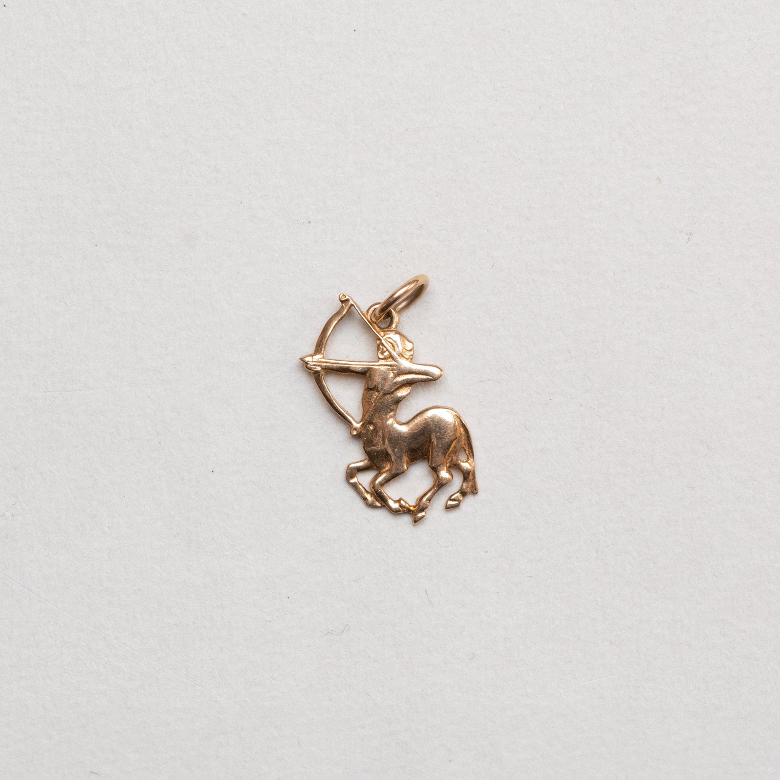 Vintage 9ct Gold Sagittarius Charm Pendant
