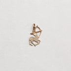 Vintage 9ct Gold Sagittarius Charm Pendant