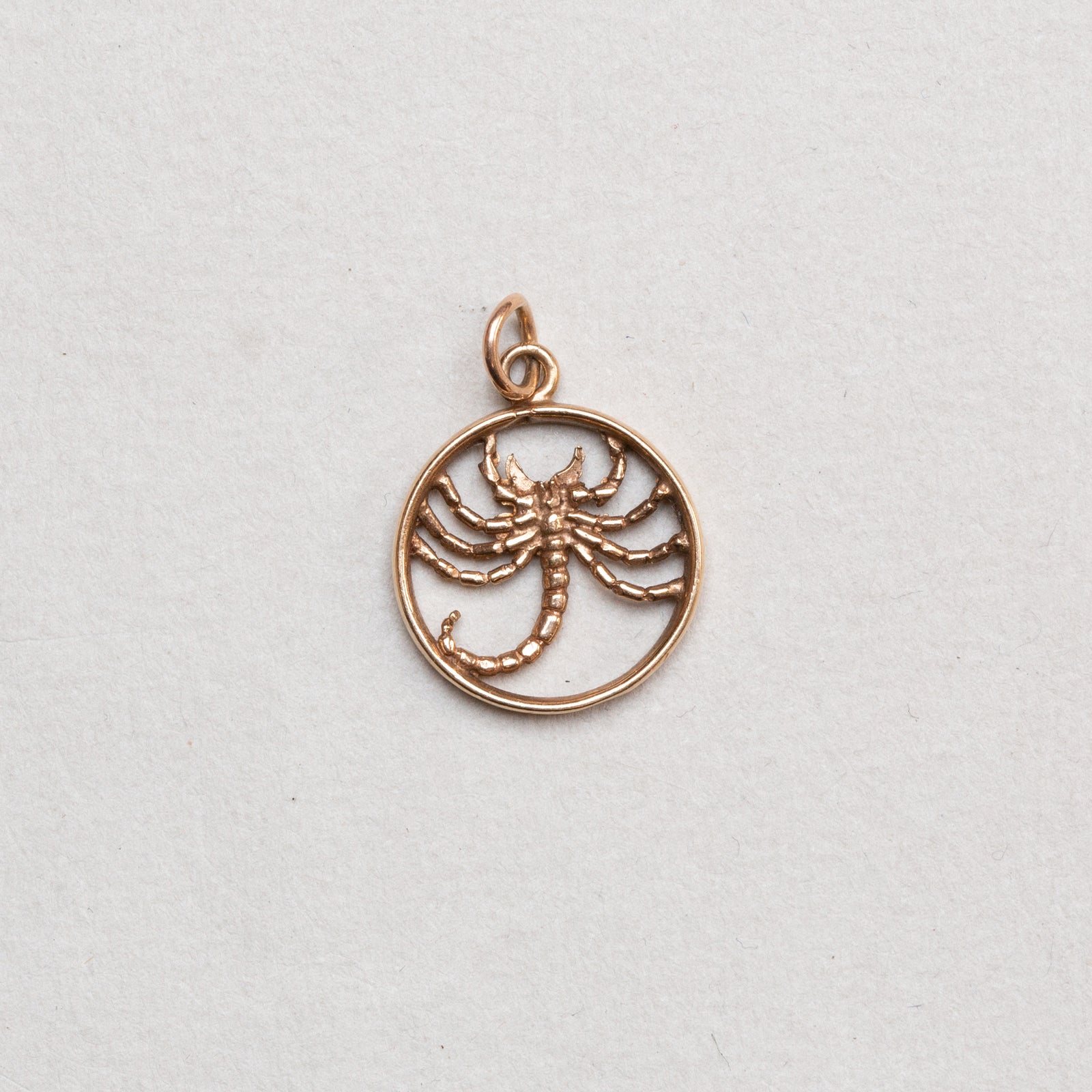 Vintage 9ct Gold Scorpio Charm Pendant