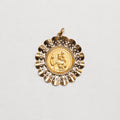 Vintage 9ct Gold Large St. Christopher Charm Pendant