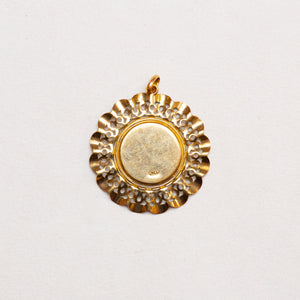 Vintage 9ct Gold Large St. Christopher Charm Pendant
