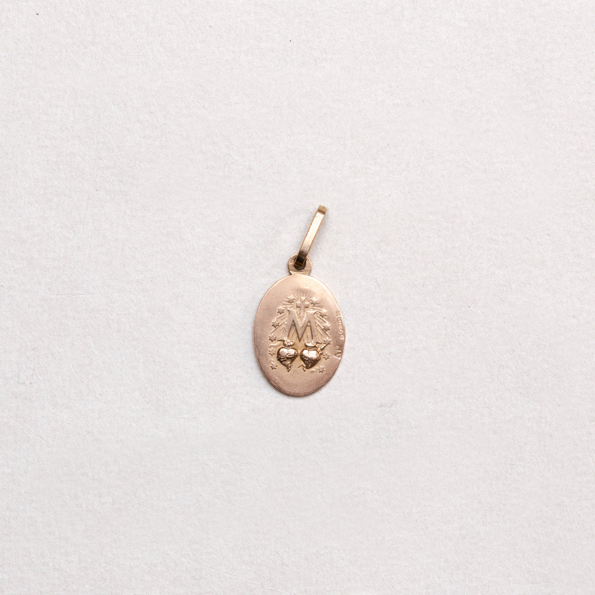 Vintage 9ct Gold Madonna Pendant Charm