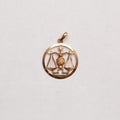 Vintage 9ct Gold Libra Charm Pendant