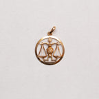 Vintage 9ct Gold Libra Charm Pendant