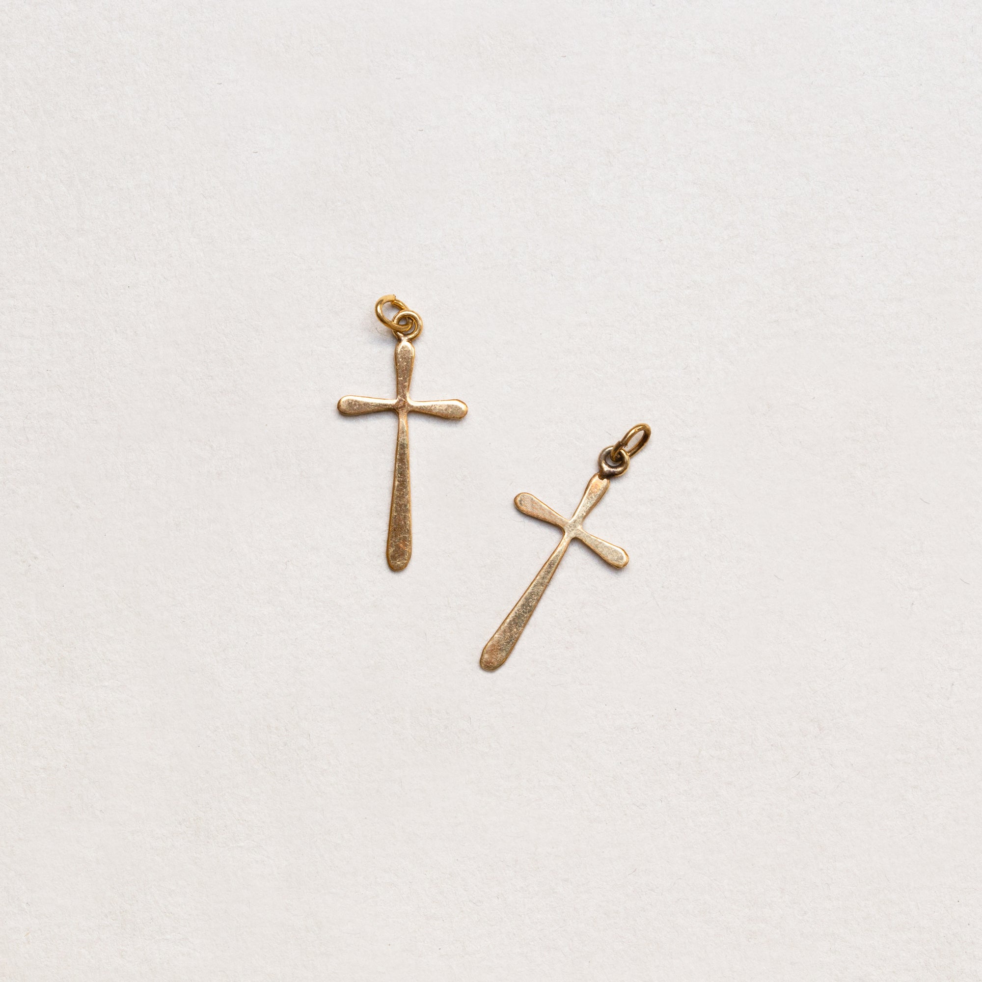 Vintage 9ct Gold Cross Pendant Charm