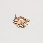 Vintage 9ct Gold Aquarius Charm Pendant