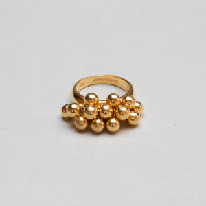 Vintage Tiffany Gold-plated Sterling Silver Cluster Ring