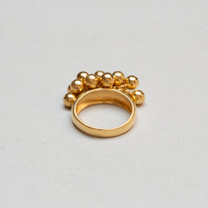Vintage Tiffany Gold-plated Sterling Silver Cluster Ring