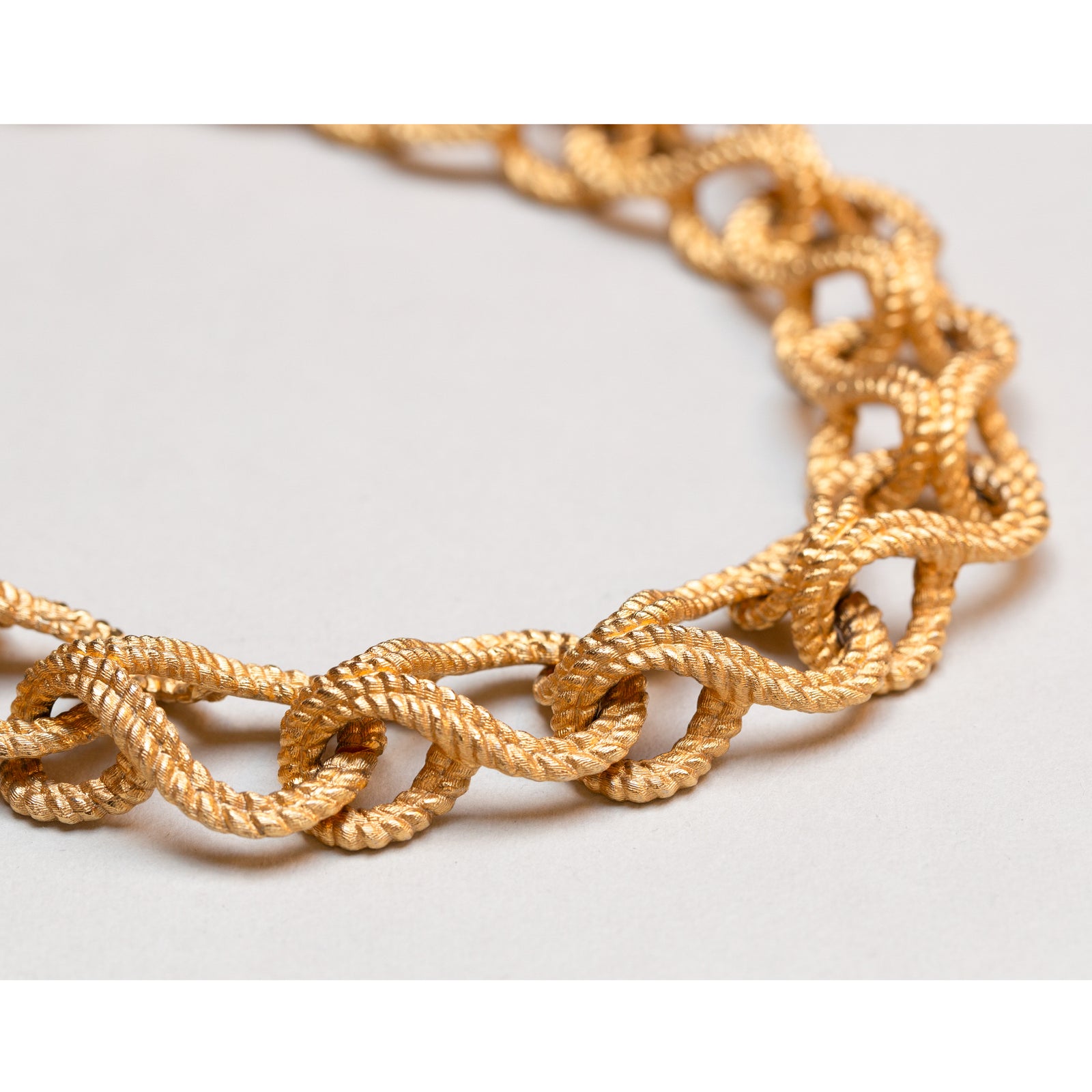 Vintage Givenchy Textured Gold Chain Necklace