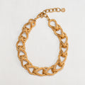 Vintage Givenchy Textured Gold Chain Necklace