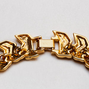Vintage Napier Gold Chevron Link Chain Necklace