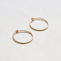 Simple Thing Gold-plated Silver Hoop Earrings