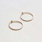 Simple Thing Gold-plated Silver Hoop Earrings
