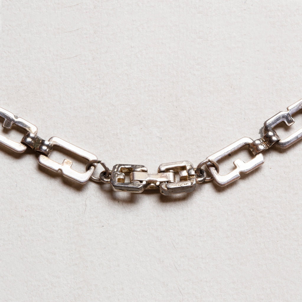 Set of Vintage Givenchy Chain Necklace and Bracelet