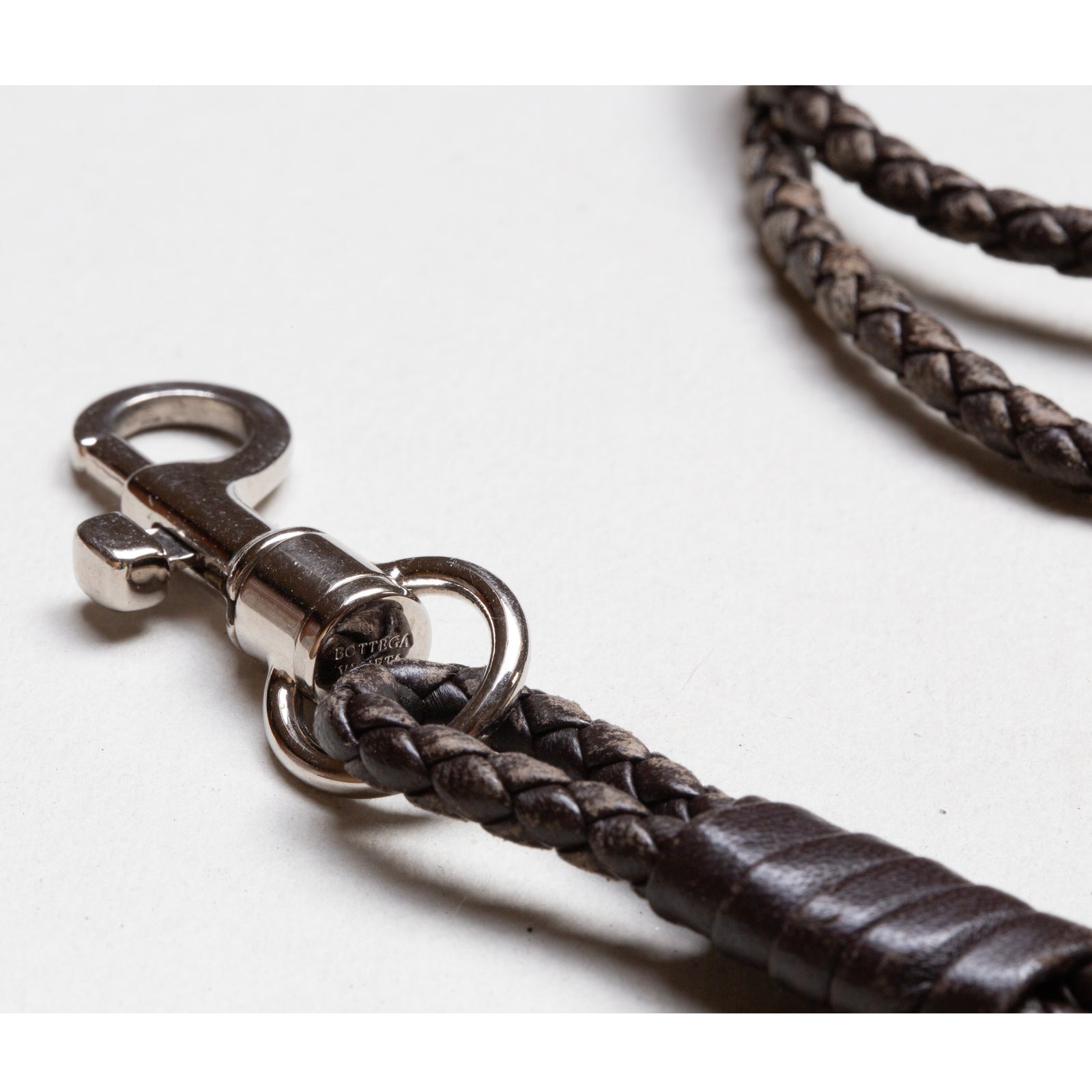Vintage Bottega Veneta Intreccio Long Key Ring