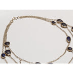 Vintage Pippa Small Waterfall Necklace with Lapis Lazuli