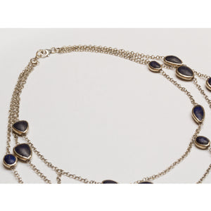 Vintage Pippa Small Waterfall Necklace with Lapis Lazuli