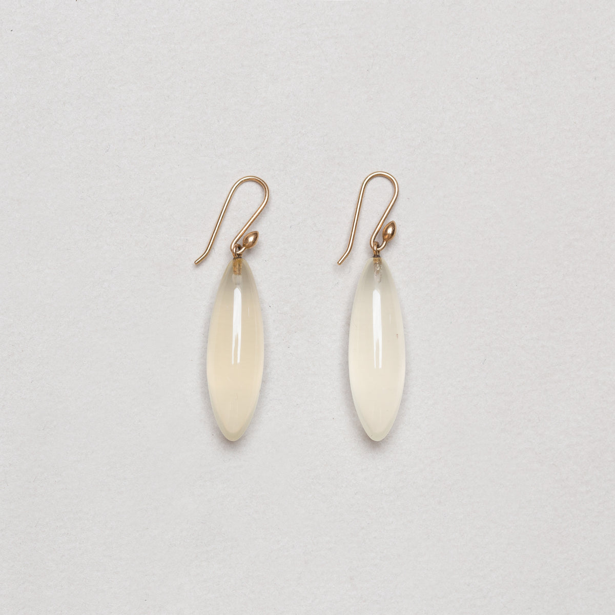 Vintage Lemon Citrine "Long Berry" Earrings