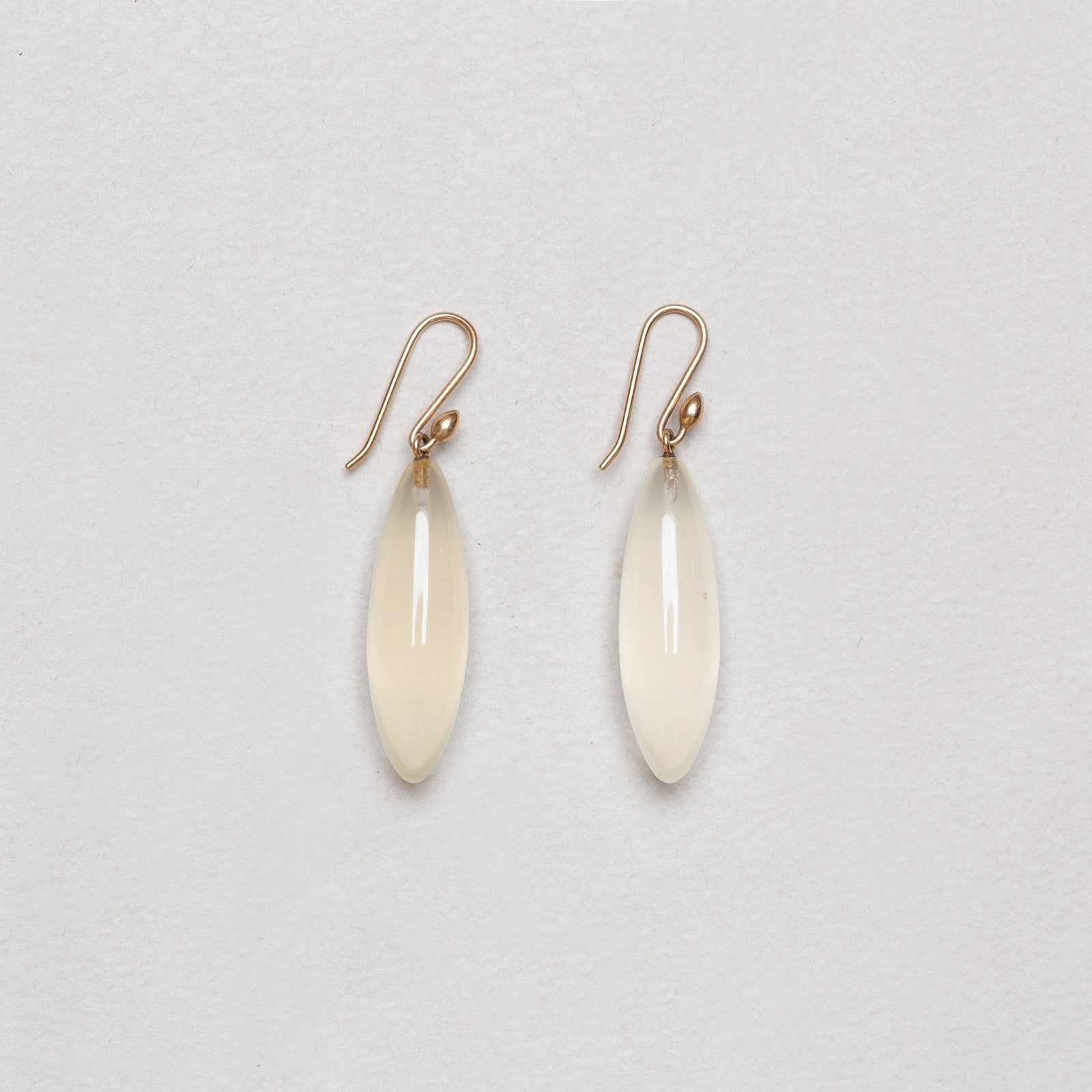 Vintage Lemon Citrine "Long Berry" Earrings