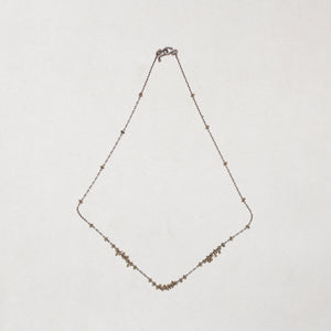 Vintage Beaded Multiple Cluster Necklace