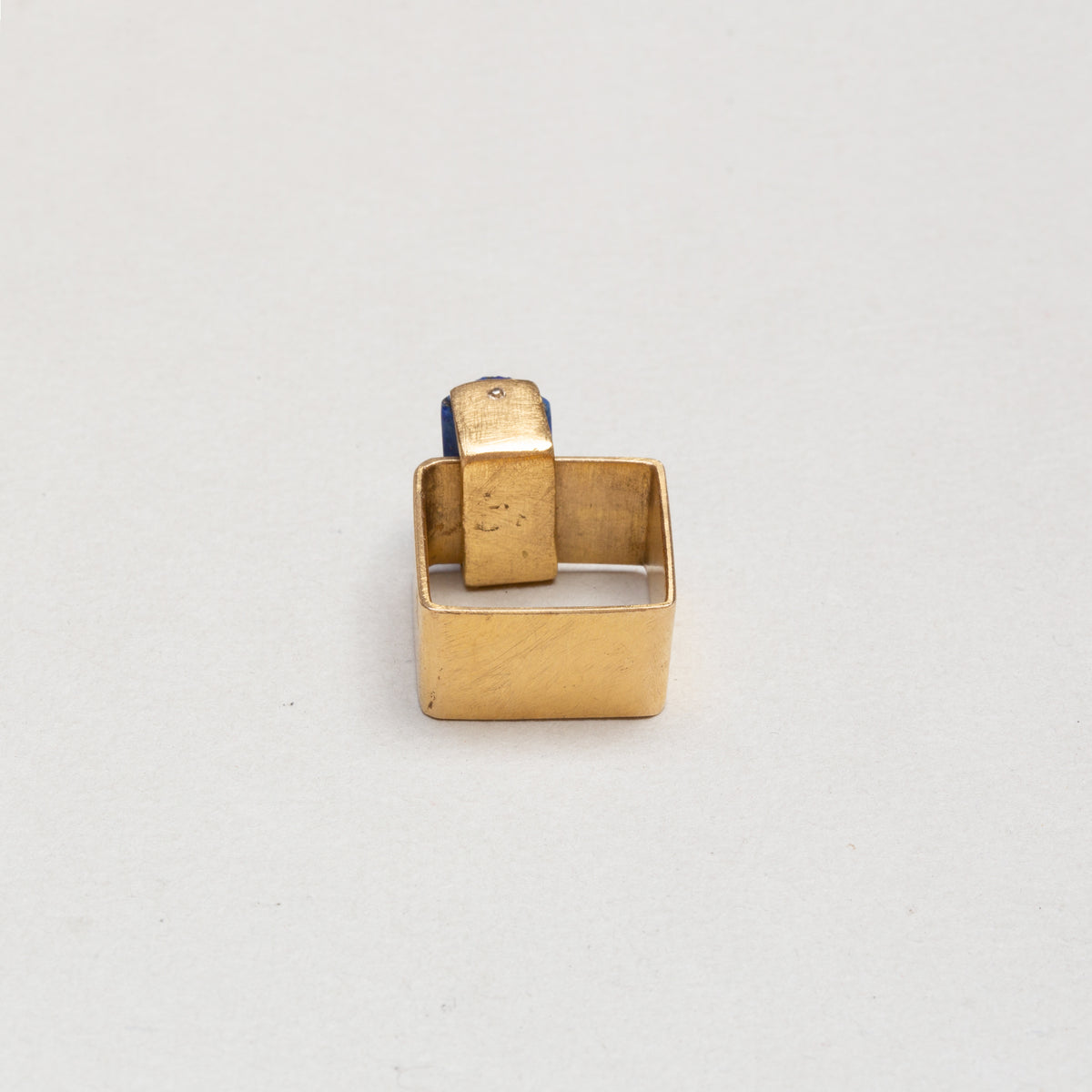 [Pre-owned] Gold Ring with Lapis Lazuli